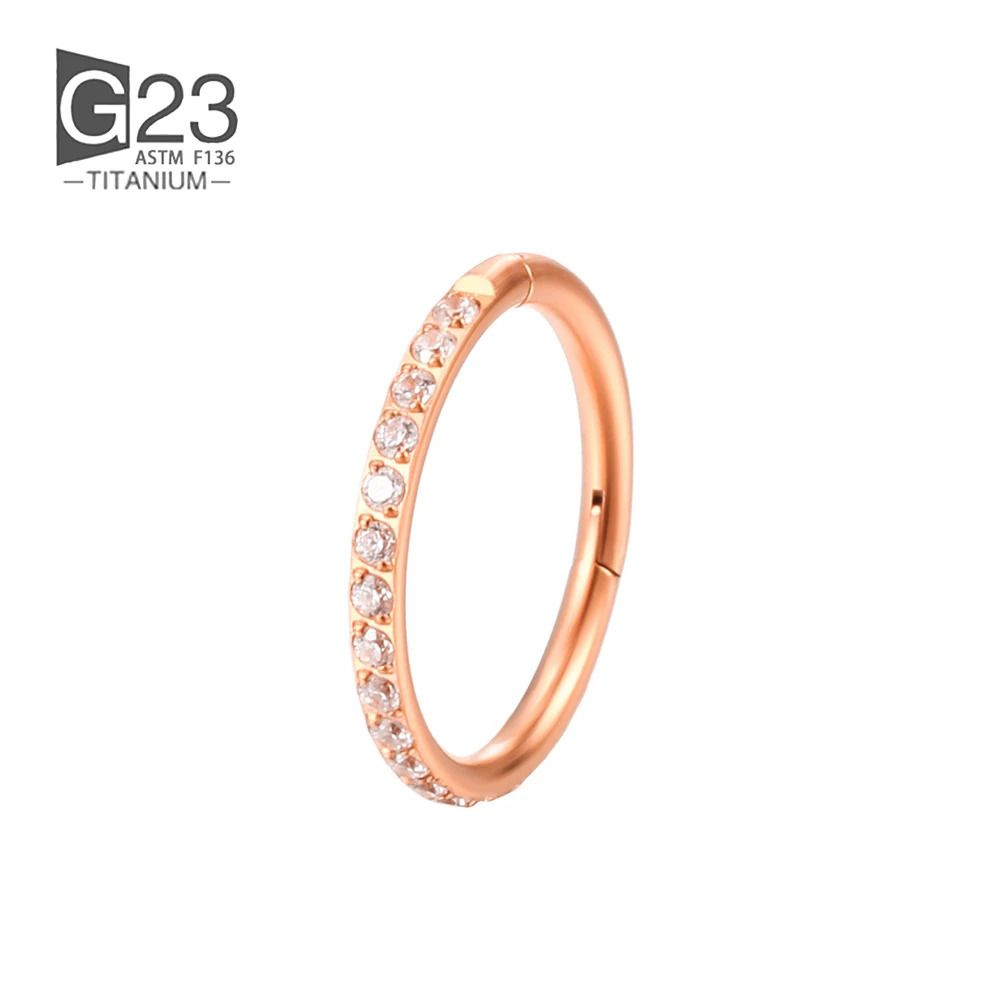 Oro Rosa E Zirconi-18g 1.0x6mm