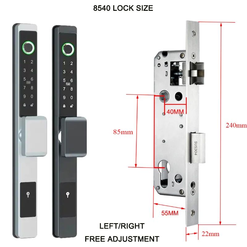 Farbe: 8540-3Mortise Lockgröße: Schwarz