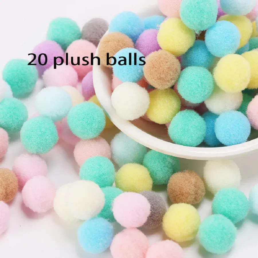 Couleur: 20 boules moelleuses heureuses