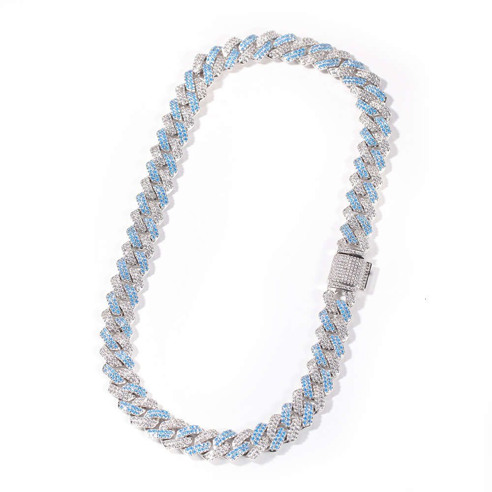 13mm bred) Silver Blue-7-tums armband