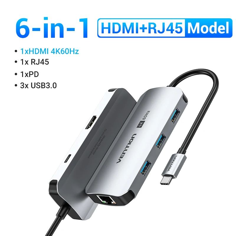 Färg: 6-i-1 HDMI 60Hz