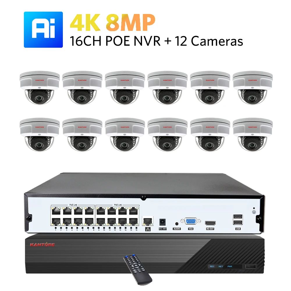 Farbe: 16Ch NVR x 12 pcs 4k