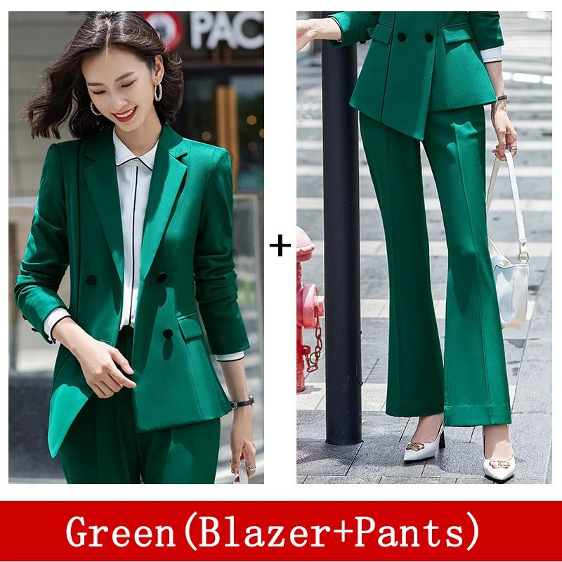 Green Pant Suits