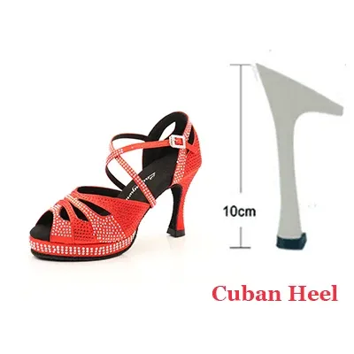 Red 10cmCuban heel