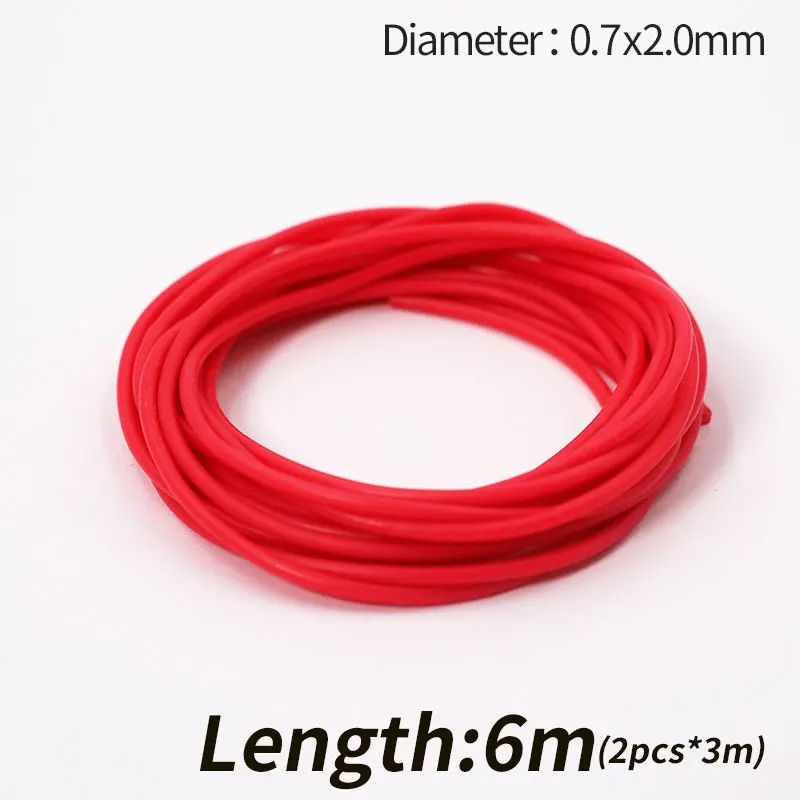 Color:6m Red 2.0mmx0.7mm