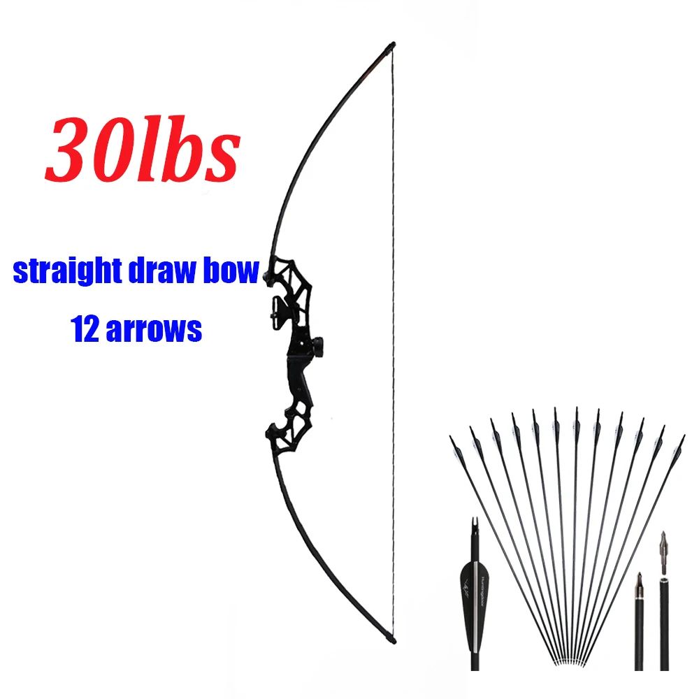 Color:30lbs bow 12 arrows