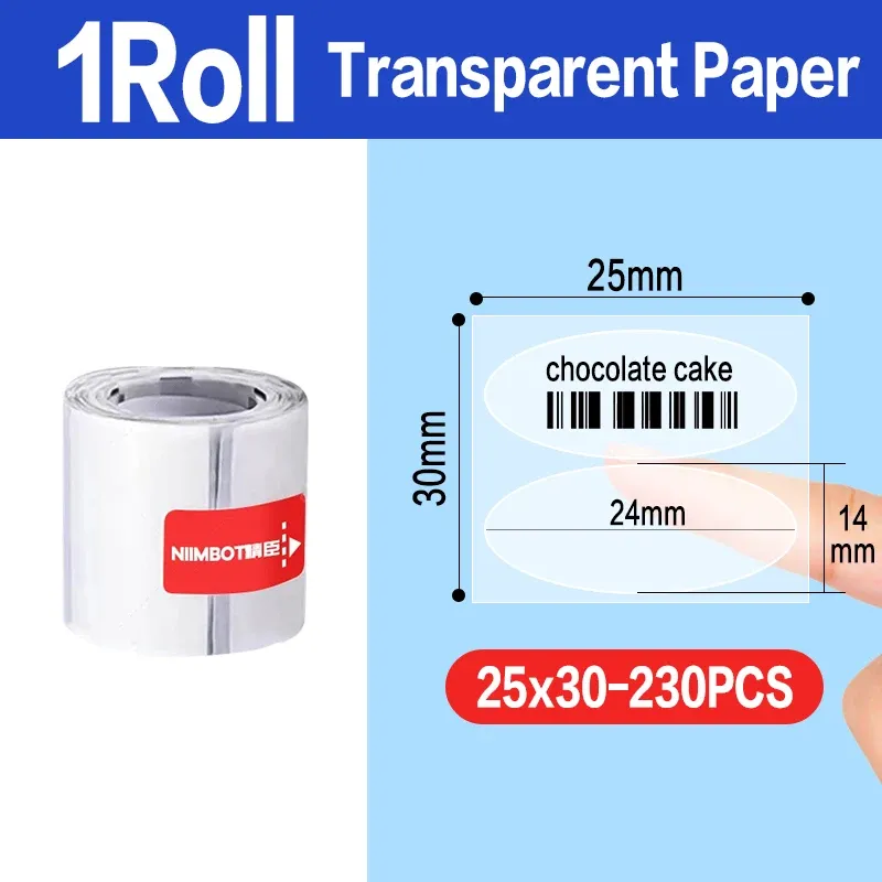 25x30 mm transparente