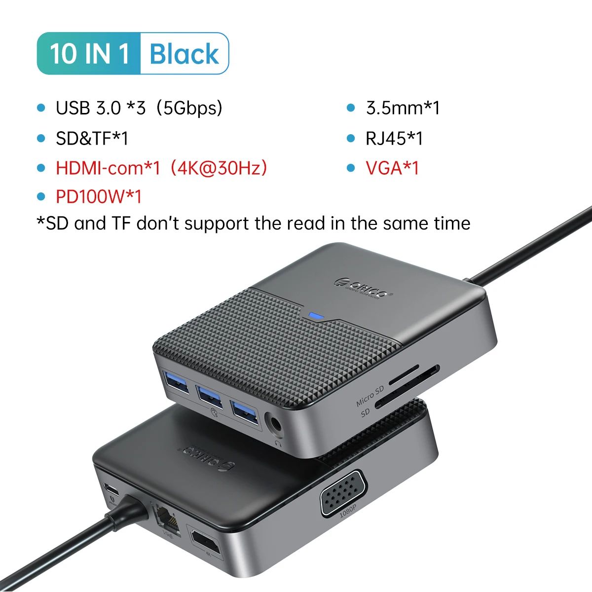 Färg: 10-i-1 30Hz aud