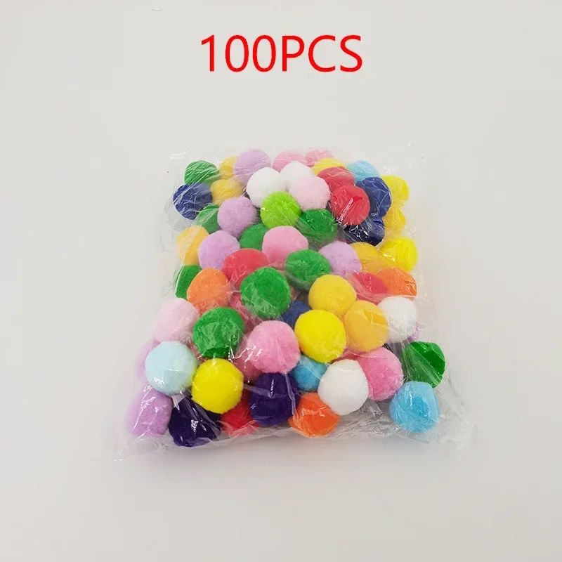 Farbe: 100pcs Plüschkugel