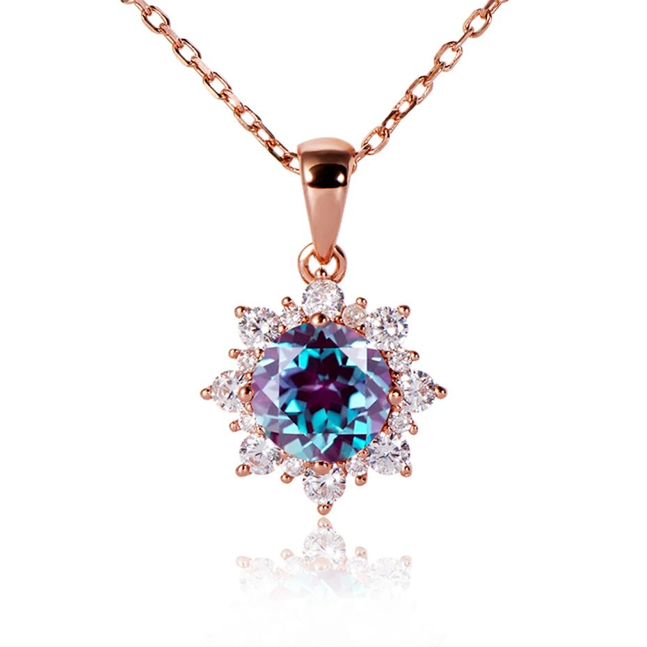 Gem Color:rose gold with chain