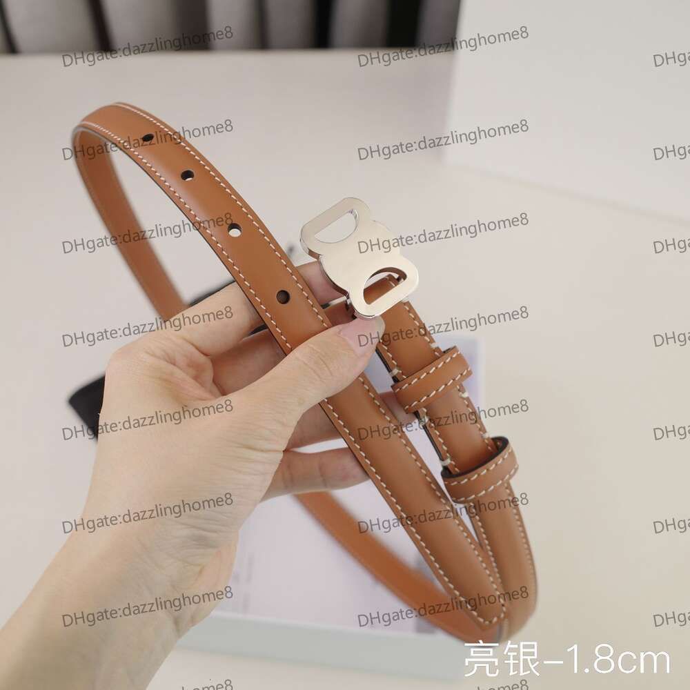 5 brown+silver buckle
