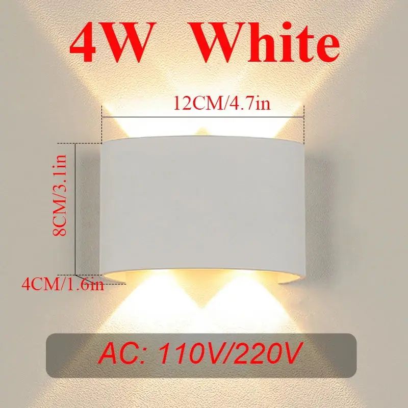 4W blanc 110v-220v