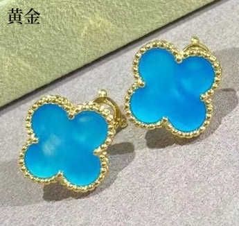 Blue Agate (guld) -925