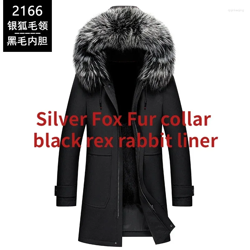 Silver Fox Fur Black