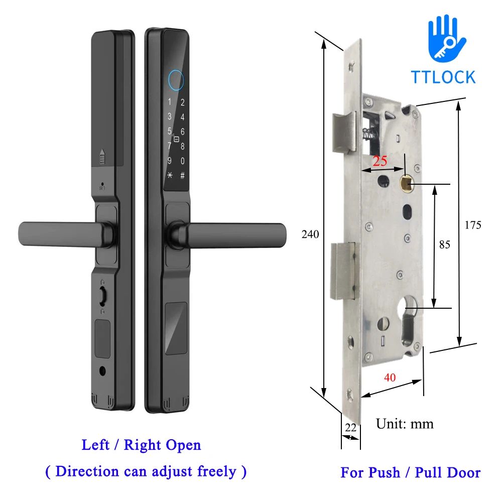 Färg: svart a ttlock 8525