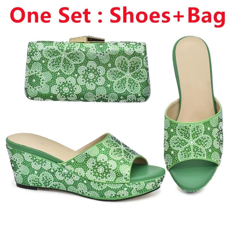 Green Shoes and Bag