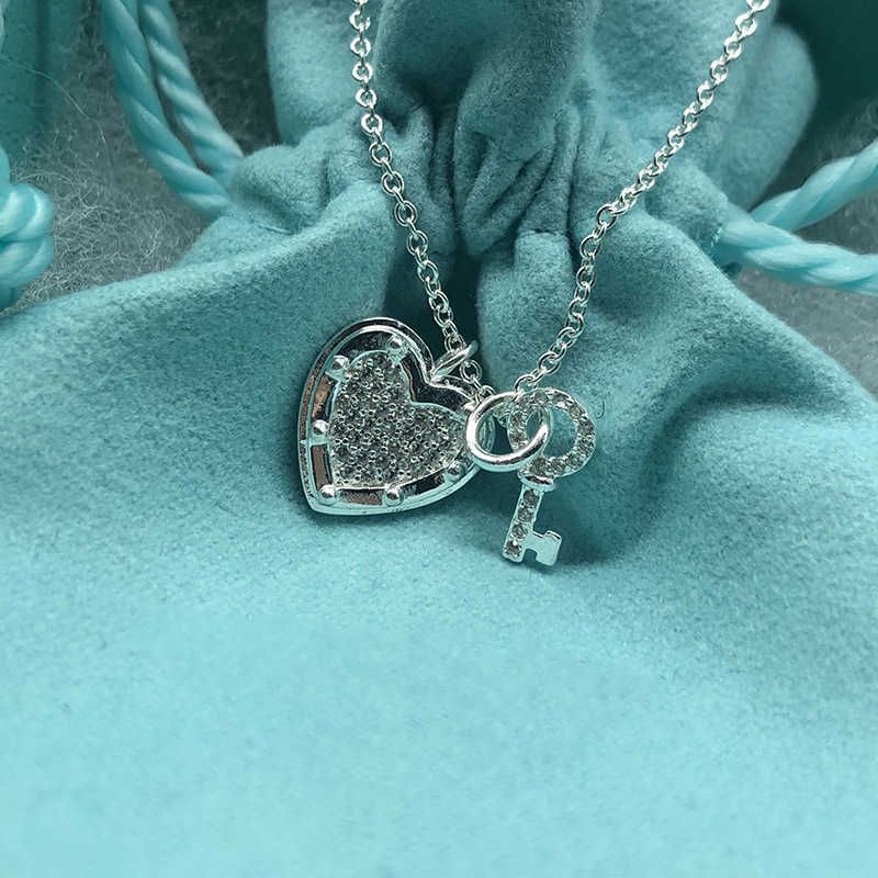 Любовь ключевое ожерелье с бриллиантом