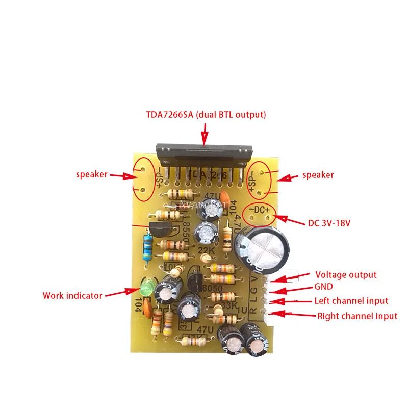 Cor: amplificador 7266SA