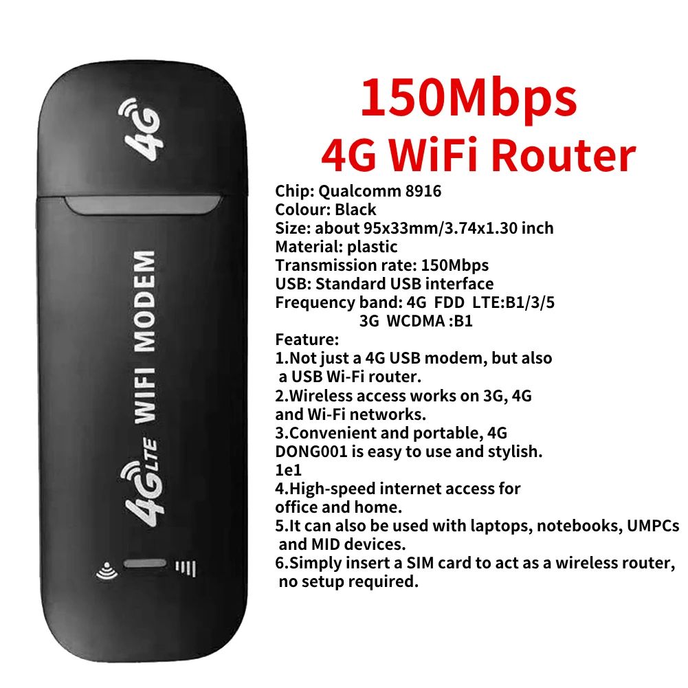 Пакет: 6pcscolor: 4g LTE Router