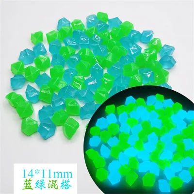 Taille: 100pccolor: 11-14 mm vert bleu