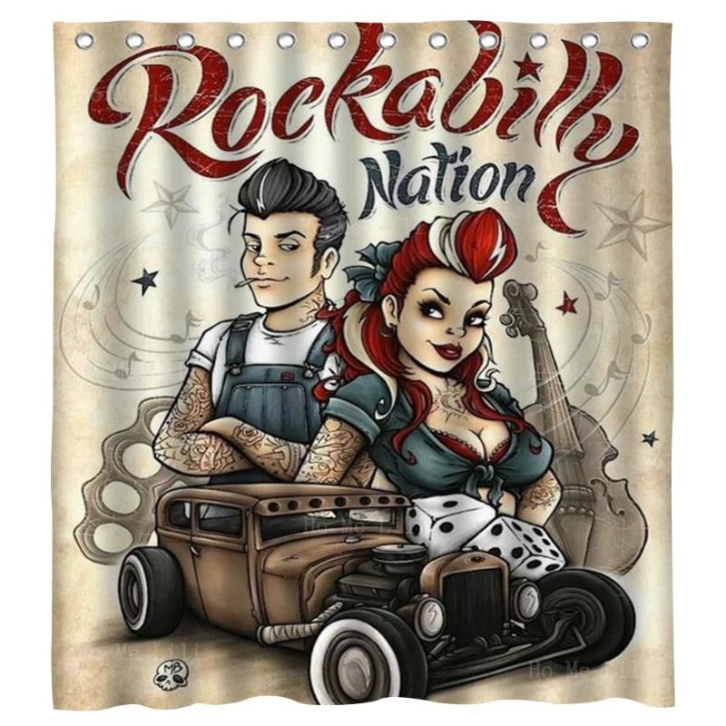 90x180 cm Rockabilly Girls