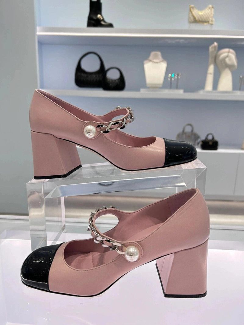 Pink high heels