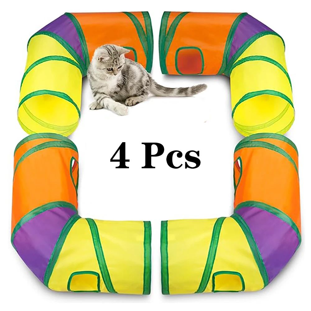 Color:4pcs Cat Tunnel