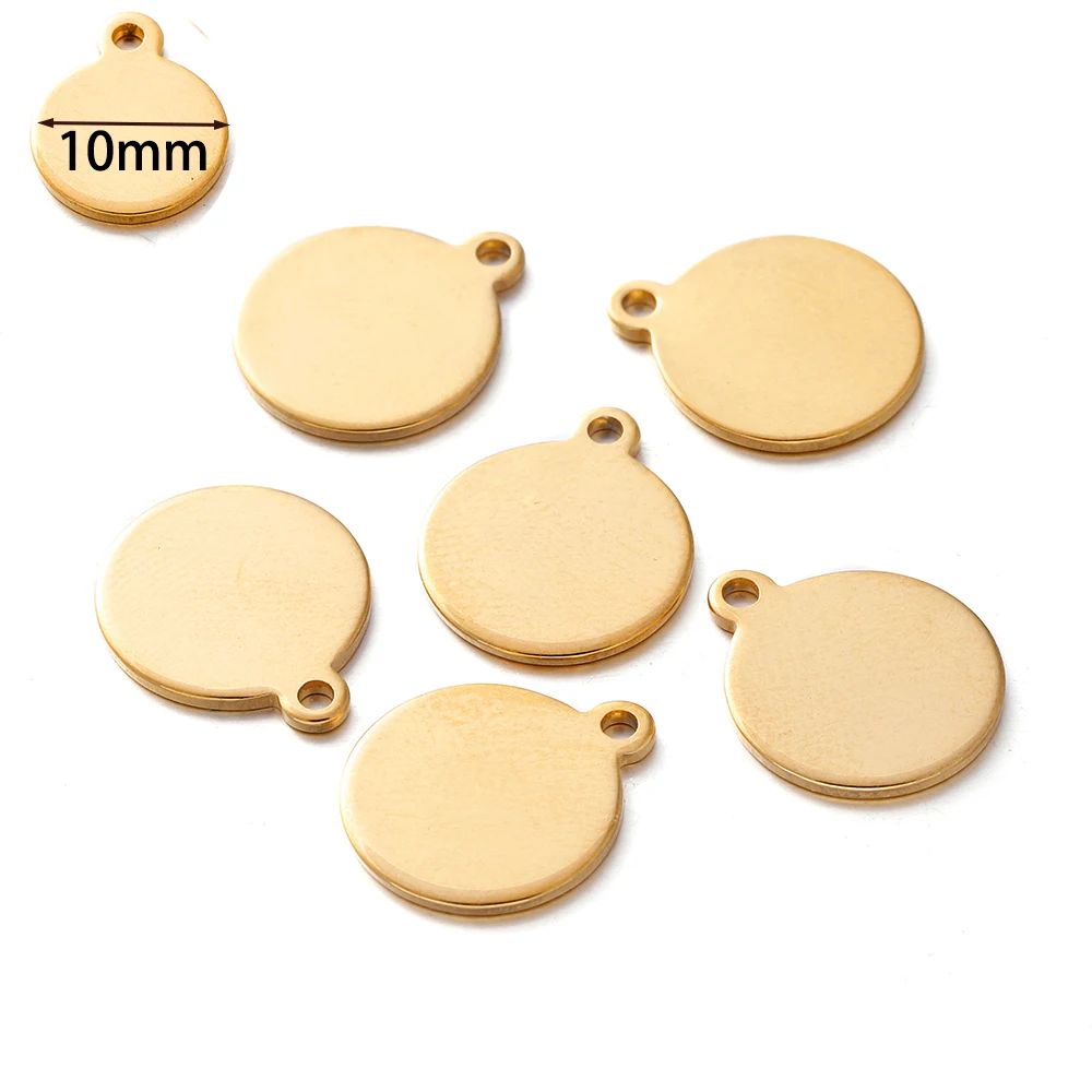 Metal color:Round-Gold 10mm