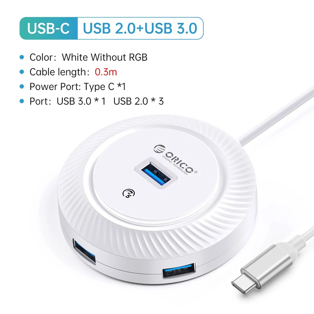 Colore: USB 2.0 3.0 0.3M WH