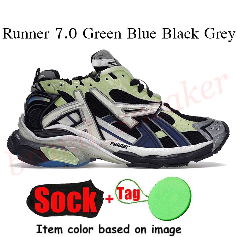 B19 Runner 7.0 Green Blue Black Grey