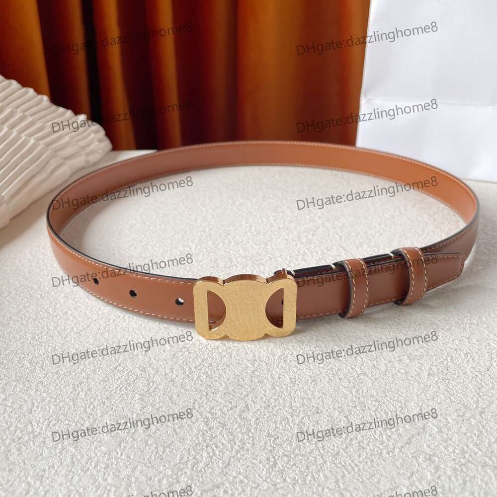 8 brown+gold buckle