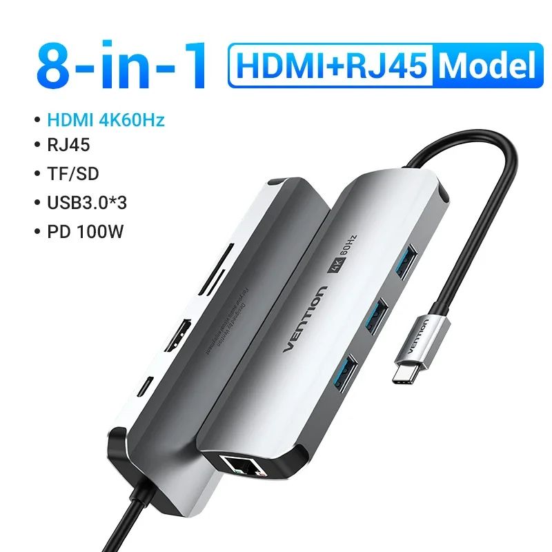 色：8-in-1 HDMI 60Hz