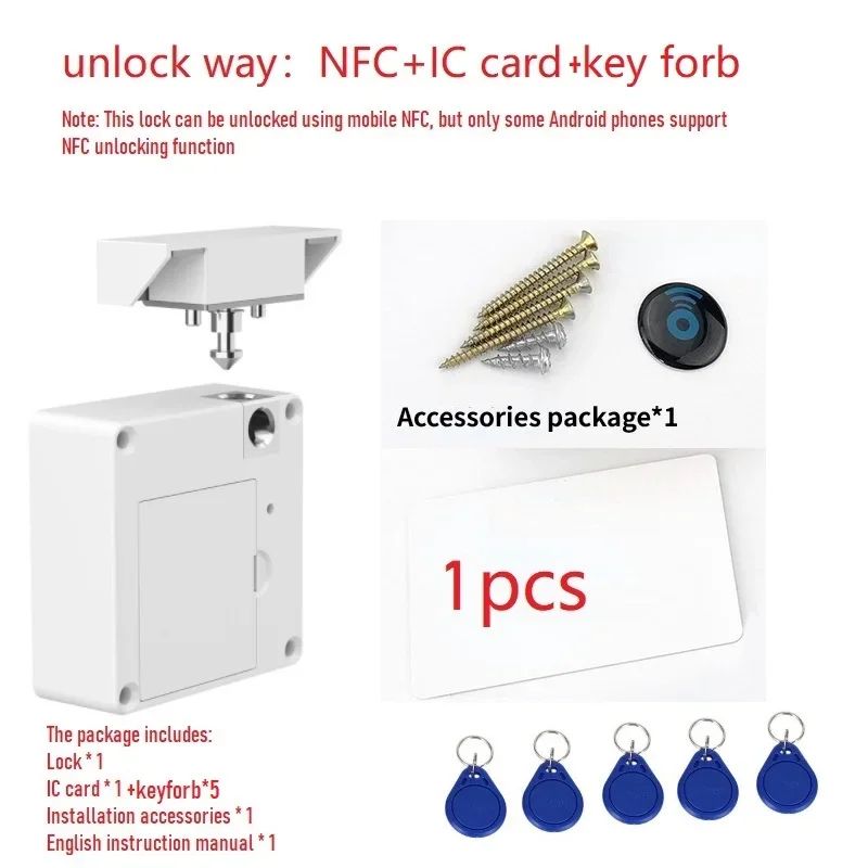 Color:NFC 1IC Card 5key