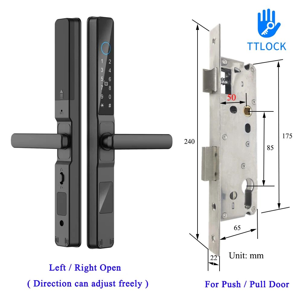 Kleur: zwart A ttlock 8550