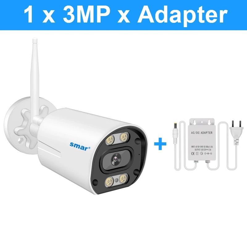 Sensorstorlek: 1 x 3MP x adapter