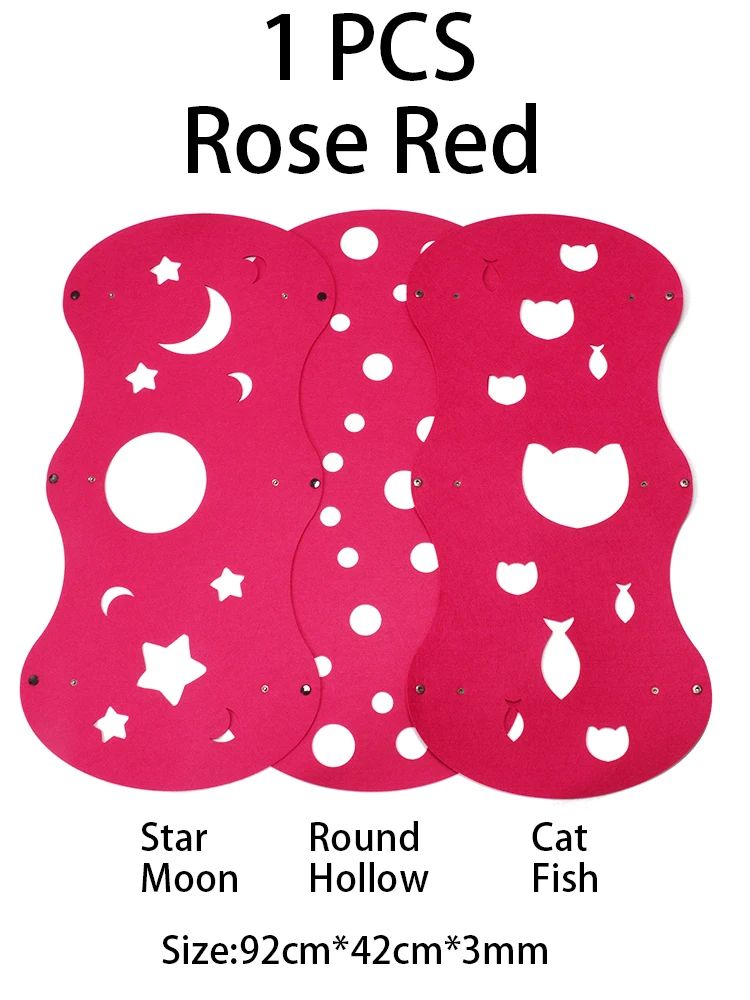 Couleur: Rose Redsize: 1pcs Round Hollow