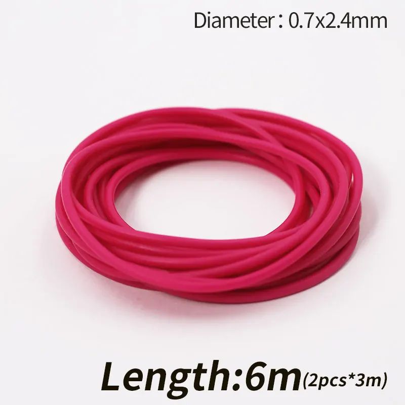 Color:6m Pink 2.4mmx0.7mm