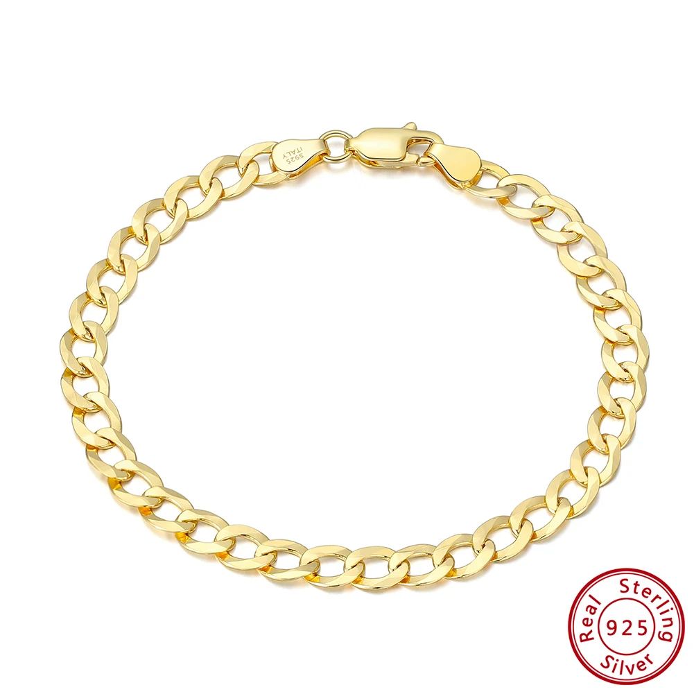 Color de gema: 5 mm de 18k Goldlength: 23cm