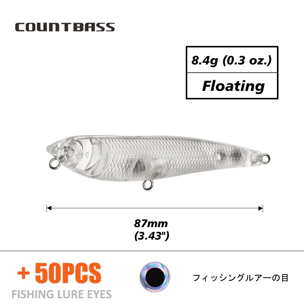 Color:Blank Lure With Eyes