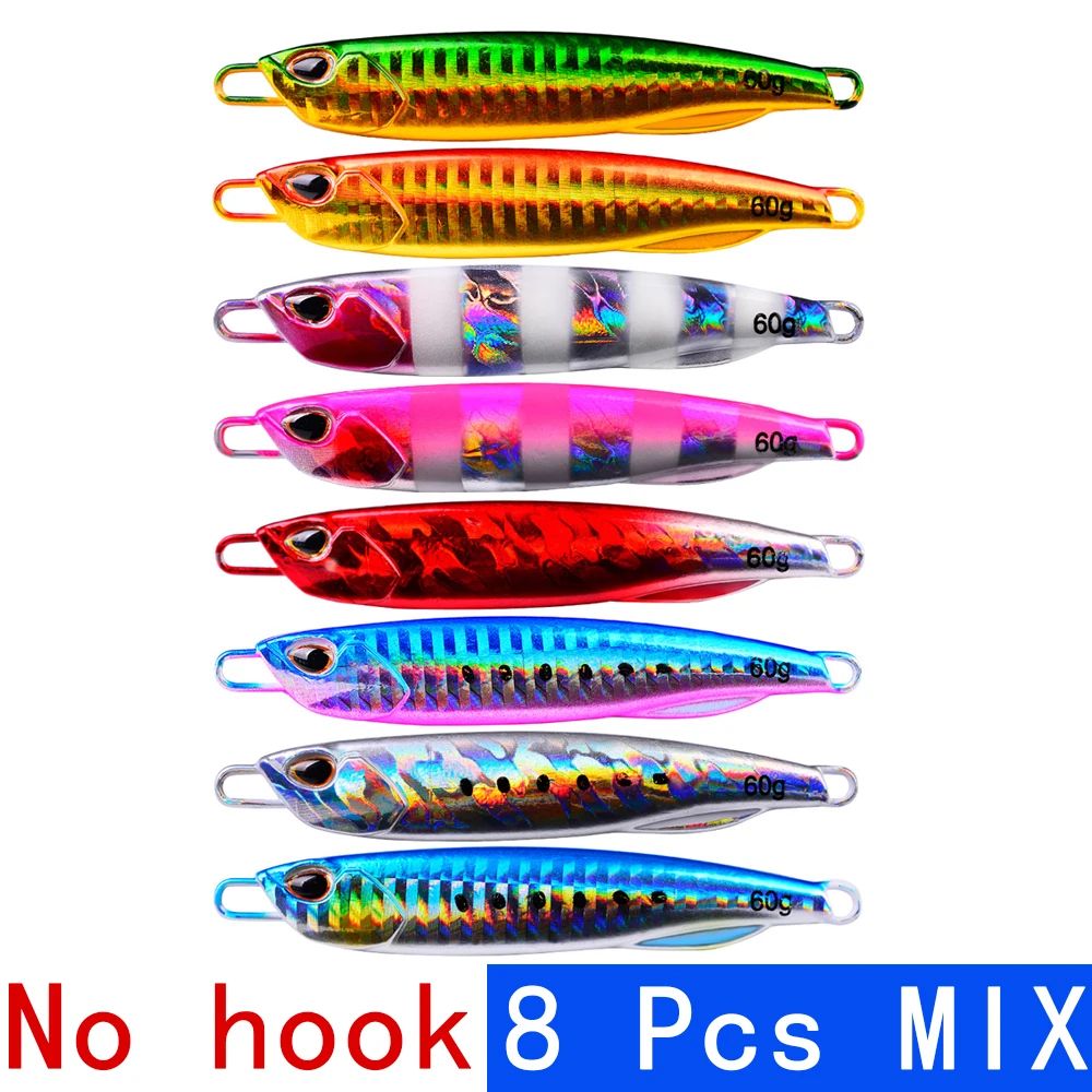 Color:No hook 8 pcs mixSize:50g