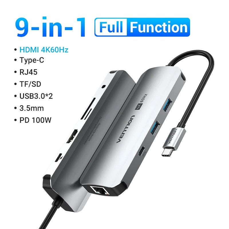 色：9-in-1 HDMI 60Hz