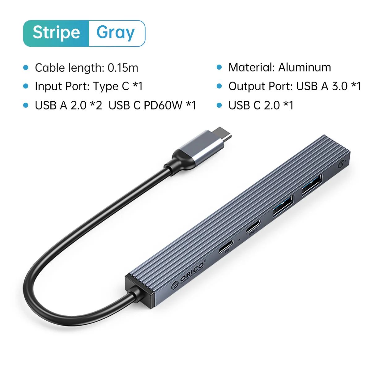 色：USB C Stripe USBC PD