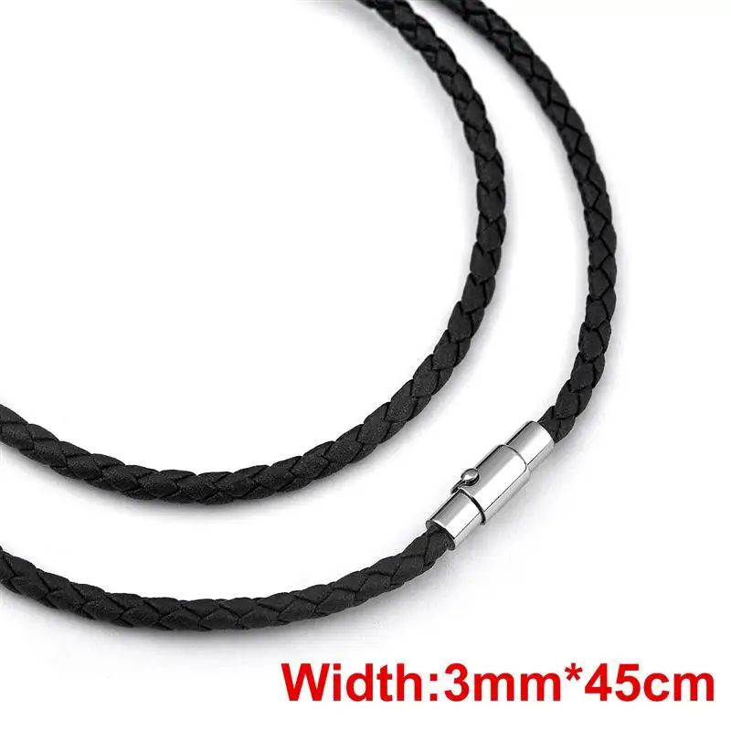 Metal Color:Black 3mmLength:45cm