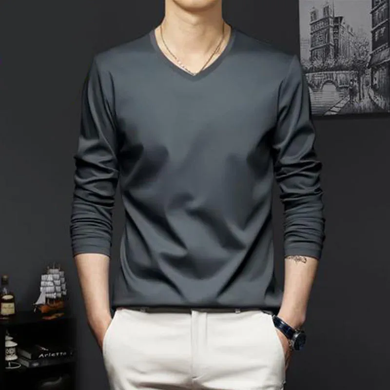 Dark Grey V-neck