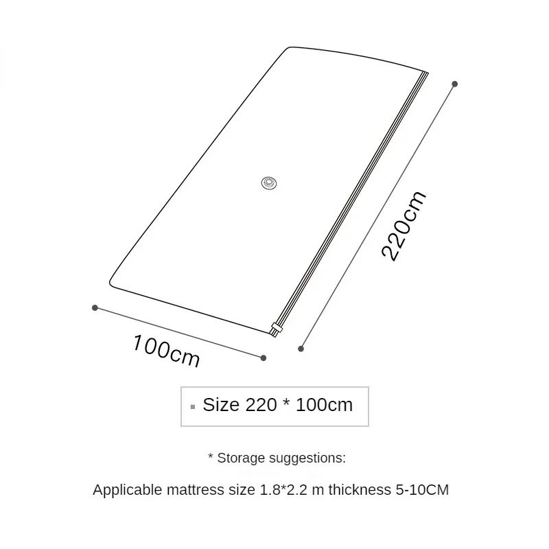 Cor: 220x100cm-claro