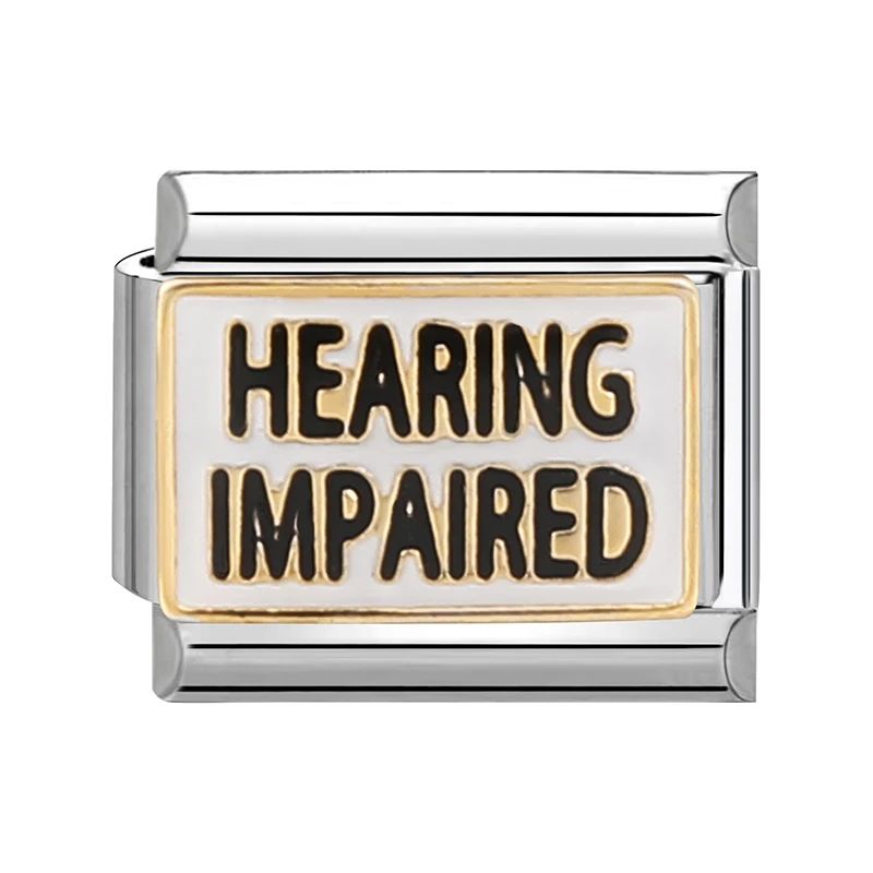 Cor de metal: com deficiência auditiva