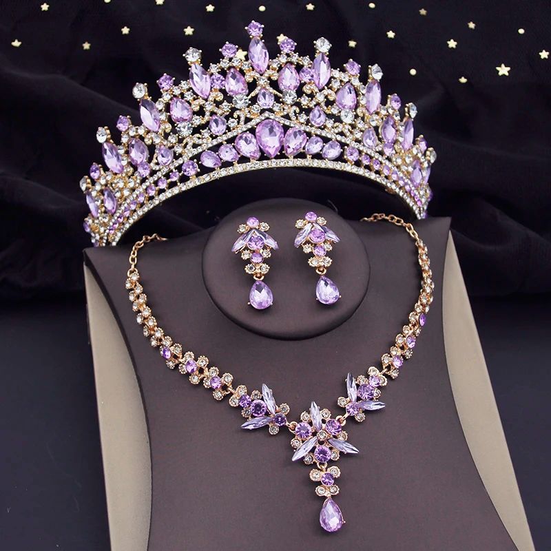 Metal color:Purple Crown Sets