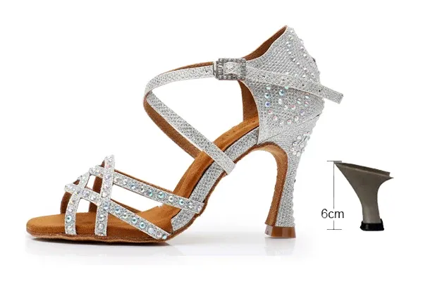 Silver heel 6cm