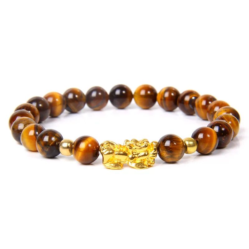 Metal Color:Tiger Eye (8mm)