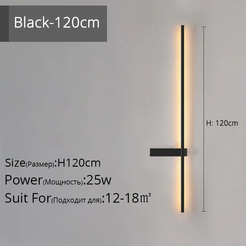 Drei Farben Rechts 120 cm Schwarz